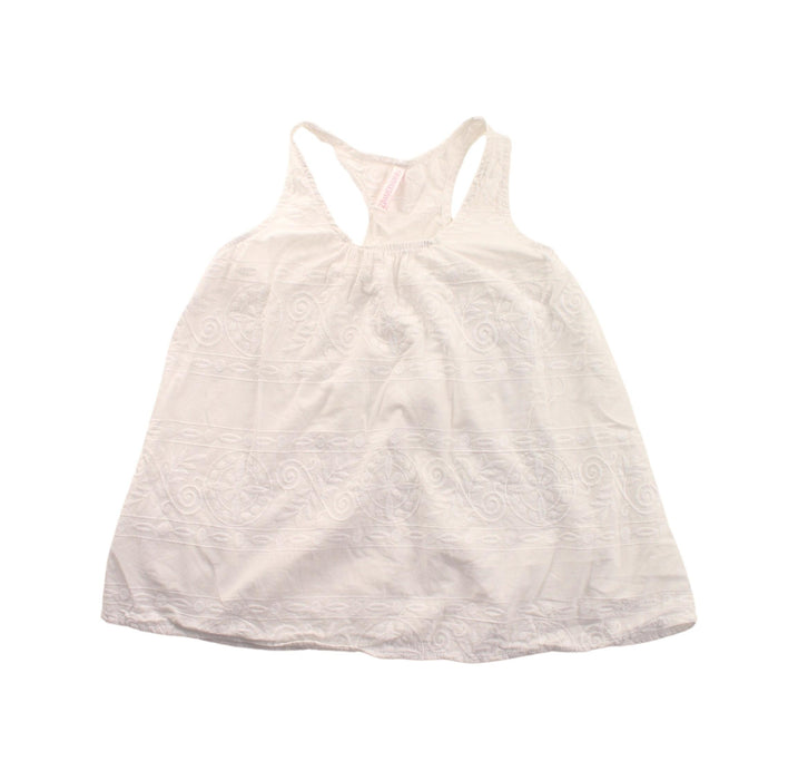 A White Sleeveless Dresses from Zimmermann in size 6T for girl. (Front View)