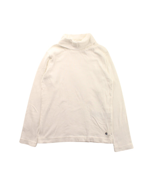 A White Long Sleeve Tops from Petit Bateau in size 6T for girl. (Front View)