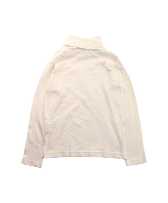 A White Long Sleeve Tops from Petit Bateau in size 6T for girl. (Back View)