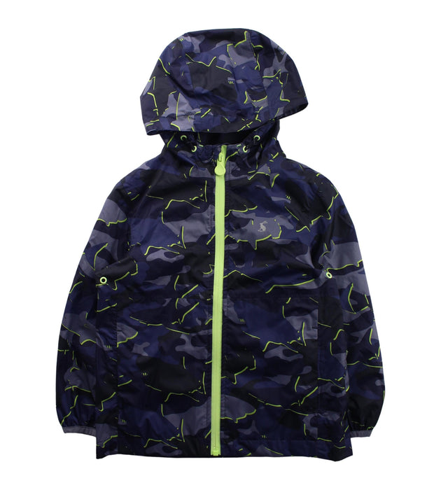 A Blue Lightweight Jackets from Joules in size 5T for boy. (Front View)