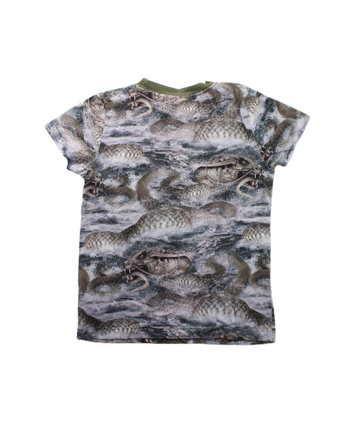 A White Short Sleeve T Shirts from Molo in size 6T for boy. (Front View)