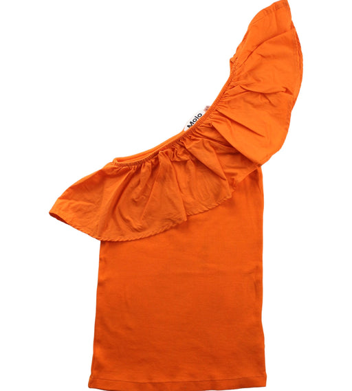 A Orange Sleeveless Tops from Molo in size 11Y for girl. (Front View)
