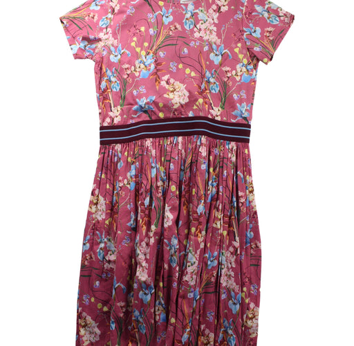 A Pink Short Sleeve Dresses from Molo in size 11Y for girl. (Front View)