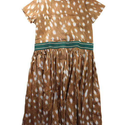 A Brown Short Sleeve Dresses from Molo in size 11Y for girl. (Front View)