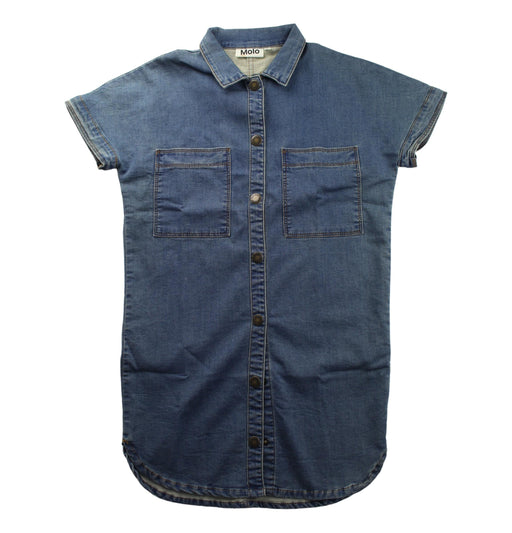 A Blue Short Sleeve Shirts from Molo in size 9Y for girl. (Front View)