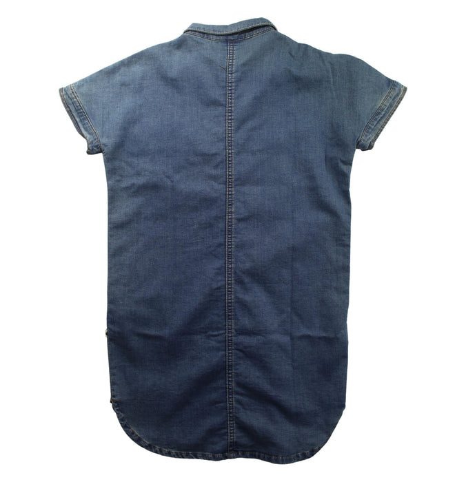 A Blue Short Sleeve Shirts from Molo in size 9Y for girl. (Back View)