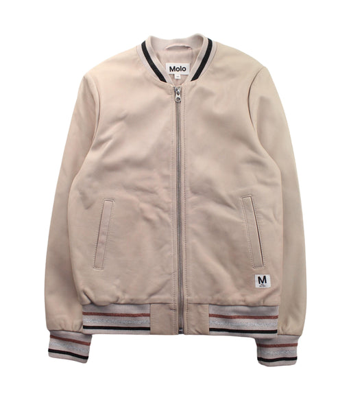 A Beige Lightweight Jackets from Molo in size 10Y for boy. (Front View)