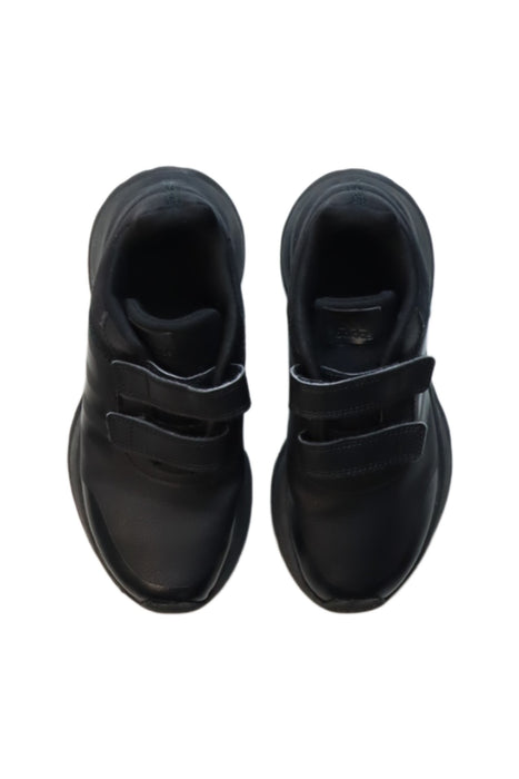 A Black Sneakers from Adidas in size 7Y for boy. (Back View)