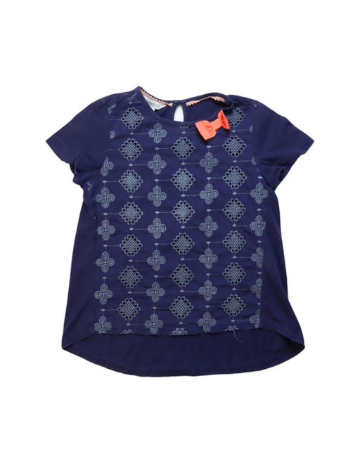 A Blue Short Sleeve Tops from Monsoon in size 5T for girl. (Front View)