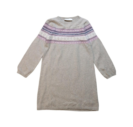 A Multicolour Sweater Dresses from The Little White Company in size 5T for girl. (Front View)