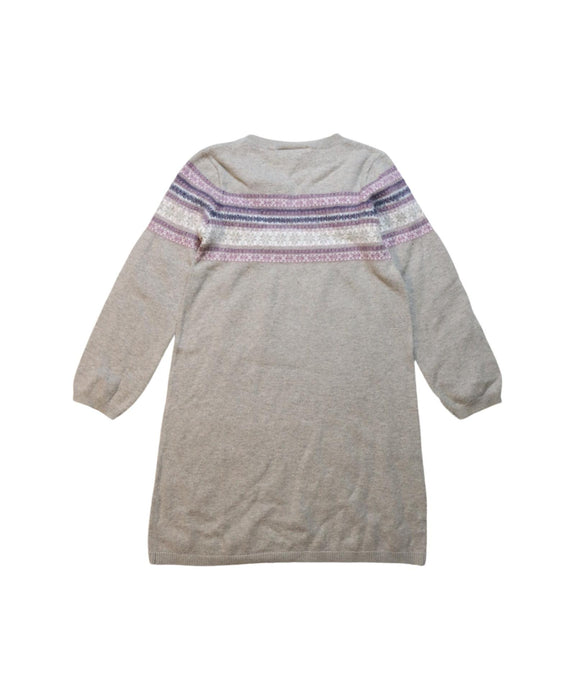 A Multicolour Sweater Dresses from The Little White Company in size 5T for girl. (Back View)