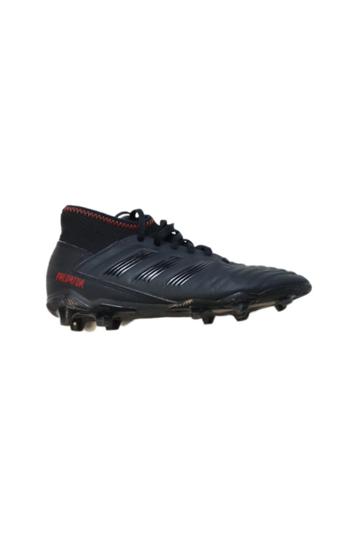 A Black Cleats/Soccer Shoes from Adidas in size 11Y for boy. (Front View)