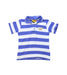 A Blue Short Sleeve Polos from Steiff in size 12-18M for boy. (Front View)