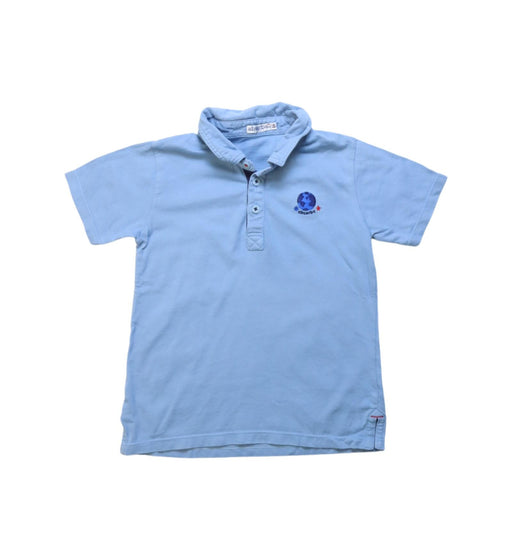 A Blue Short Sleeve Polos from Absorba in size 2T for boy. (Front View)