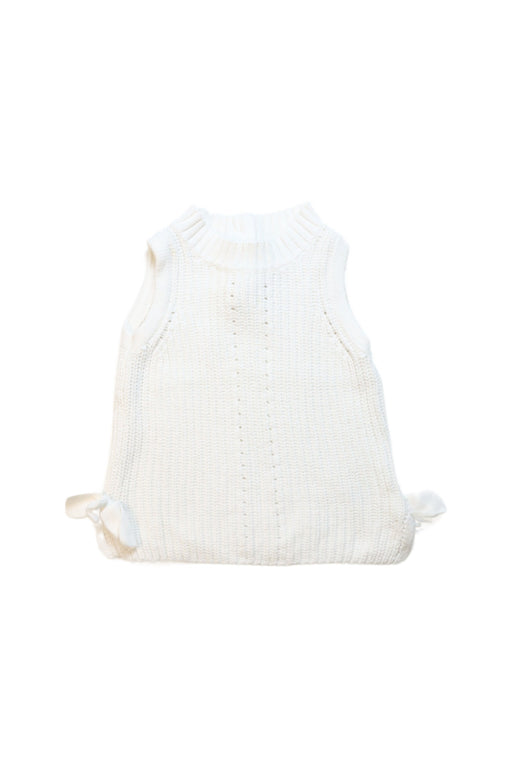 A White Sleeveless Tops from Janie & Jack in size 2T for girl. (Front View)