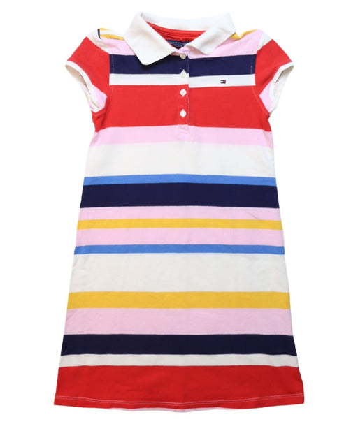 A Multicolour Short Sleeve Dresses from Tommy Hilfiger in size 7Y for girl. (Front View)