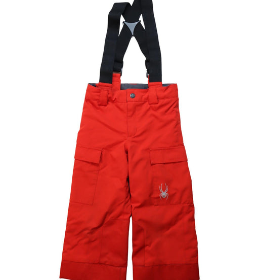 A Red Ski Pants & Salopettes from Spyder in size 4T for neutral. (Front View)