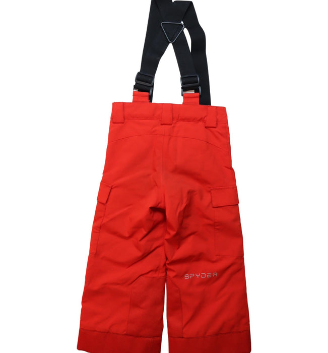 A Red Ski Pants & Salopettes from Spyder in size 4T for neutral. (Back View)