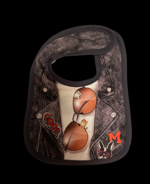 A Multicolour Bibs from Momonittu in size O/S for boy. (Front View)