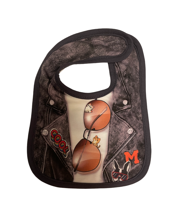 A Multicolour Bibs from Momonittu in size O/S for boy. (Front View)