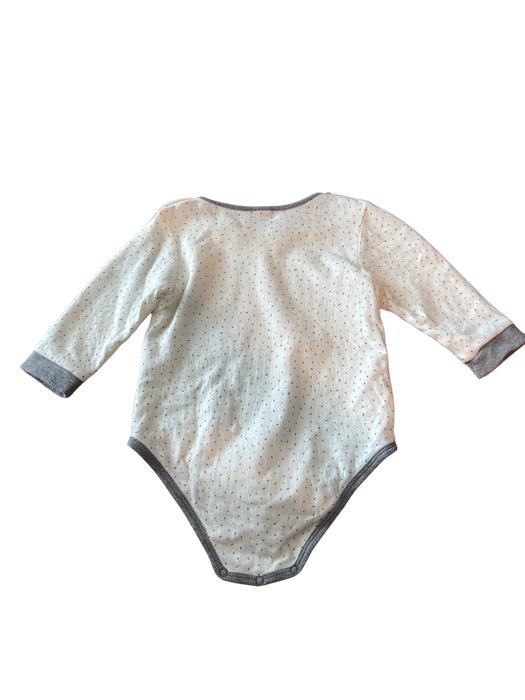 A White Long Sleeve Bodysuits from Organic Mom in size 0-3M for neutral. (Back View)