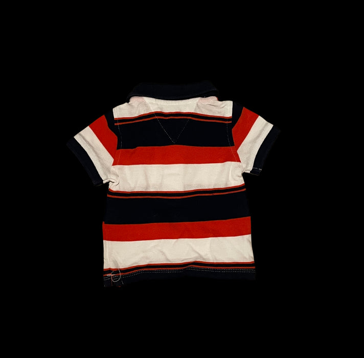 A Blue Short Sleeve Polos from Tommy Hilfiger in size 3-6M for boy. (Back View)