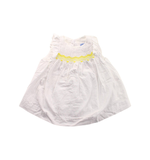A White Dress Sets from Jacadi in size 0-3M for girl. (Front View)