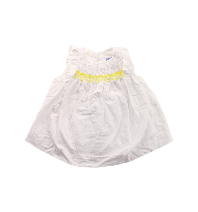 A White Dress Sets from Jacadi in size 0-3M for girl. (Front View)