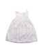 A Blue Sleeveless Dresses from The Little White Company in size 6-12M for girl. (Front View)