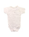 A White Short Sleeve Bodysuits from Babidu in size 0-3M for girl. (Back View)