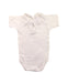 A White Short Sleeve Bodysuits from Babidu in size 6-12M for girl. (Back View)