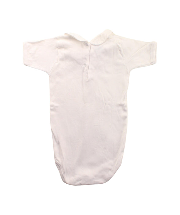 A White Short Sleeve Bodysuits from Babidu in size 2T for girl. (Back View)