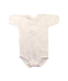 A White Short Sleeve Bodysuits from Babidu in size 2T for girl. (Front View)