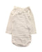 A Black Long Sleeve Bodysuits from Petit Bateau in size 3-6M for girl. (Front View)