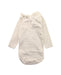 A Black Long Sleeve Bodysuits from Petit Bateau in size 3-6M for girl. (Back View)