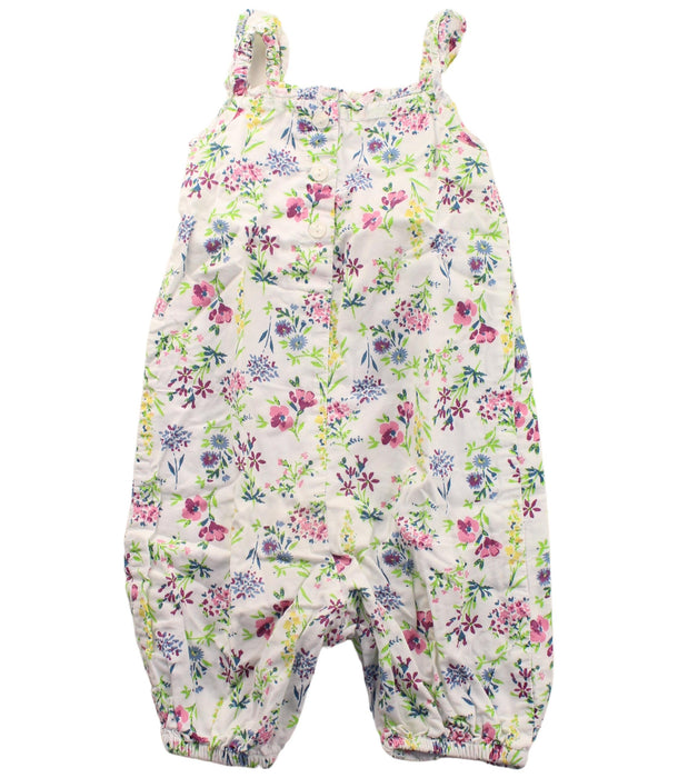 A White Sleeveless Rompers from Jojo Maman Bébé in size 12-18M for girl. (Back View)