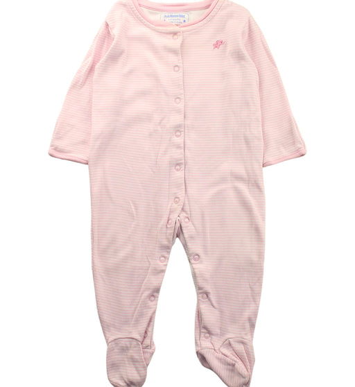 A Pink Onesies from Jojo Maman Bébé in size 6-12M for girl. (Front View)