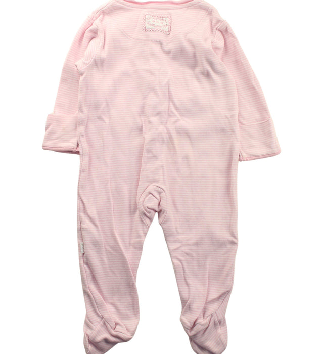 A Pink Onesies from Jojo Maman Bébé in size 6-12M for girl. (Back View)