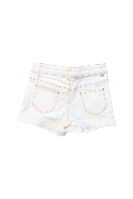 A White Shorts from Cyrillus in size 4T for girl. (Back View)