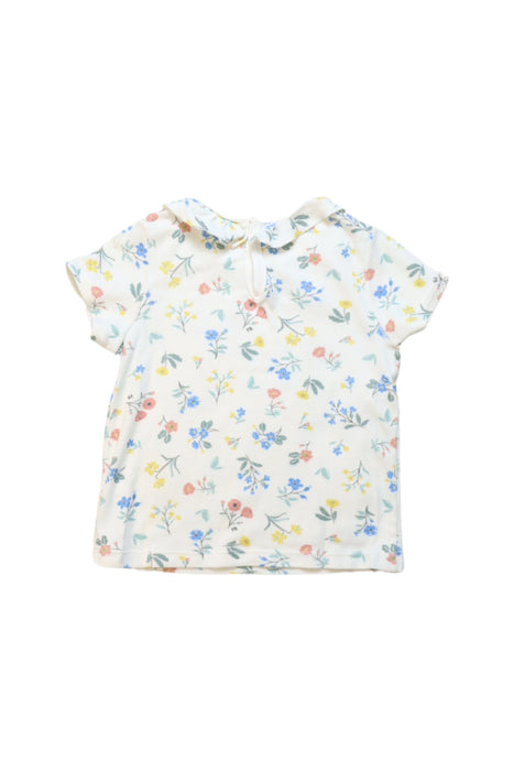 A Multicolour Short Sleeve Tops from Petit Bateau in size 4T for girl. (Back View)