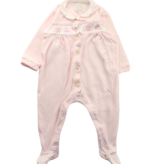 A Pink Onesies from Emile et Rose in size 3-6M for girl. (Front View)
