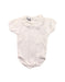 A White Short Sleeve Bodysuits from Babidu in size Newborn for girl. (Front View)