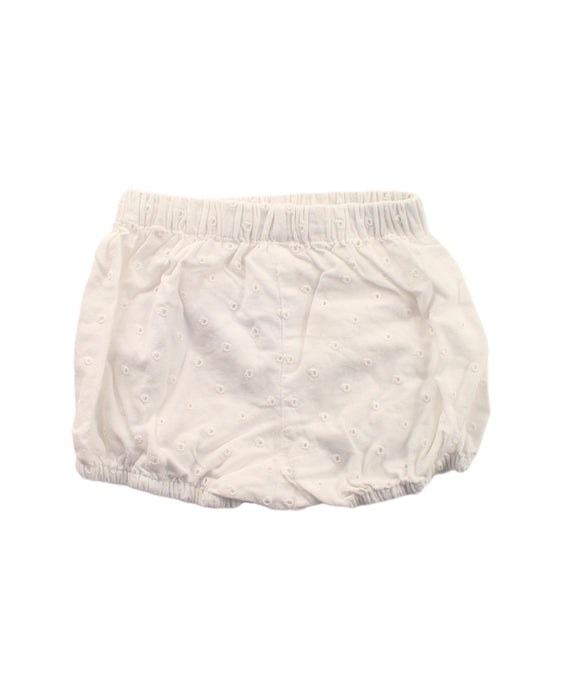 A White Bloomers from The Little White Company in size 0-3M for girl. (Back View)