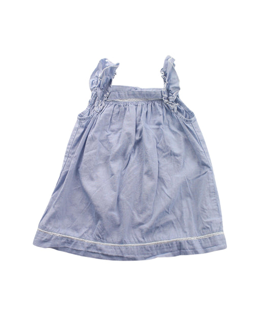 A Blue Dress Sets from The Little White Company in size 3-6M for girl. (Front View)