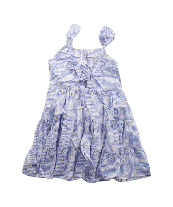A Blue Sleeveless Dresses from Mayoral in size 2T for girl. (Back View)