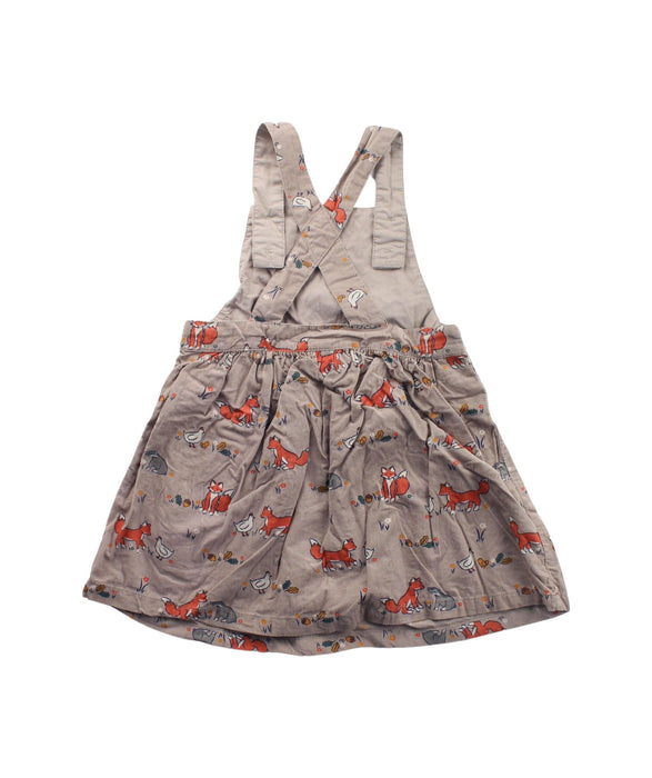 A Beige Overall Dresses from Jojo Maman Bébé in size 2T for girl. (Back View)