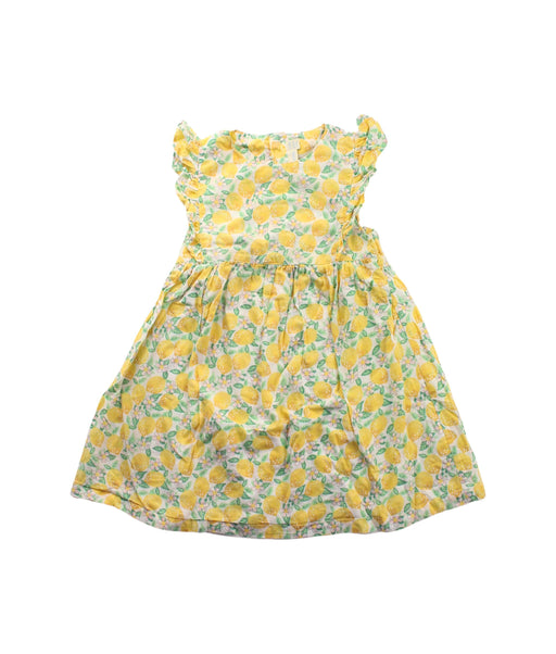 A Yellow Short Sleeve Dresses from Jojo Maman Bébé in size 2T for girl. (Front View)