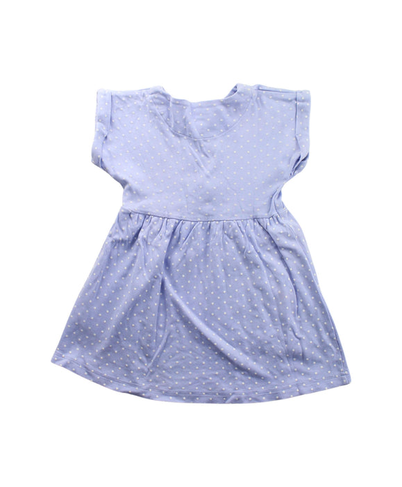 A Blue Short Sleeve Dresses from Jojo Maman Bébé in size 18-24M for girl. (Back View)