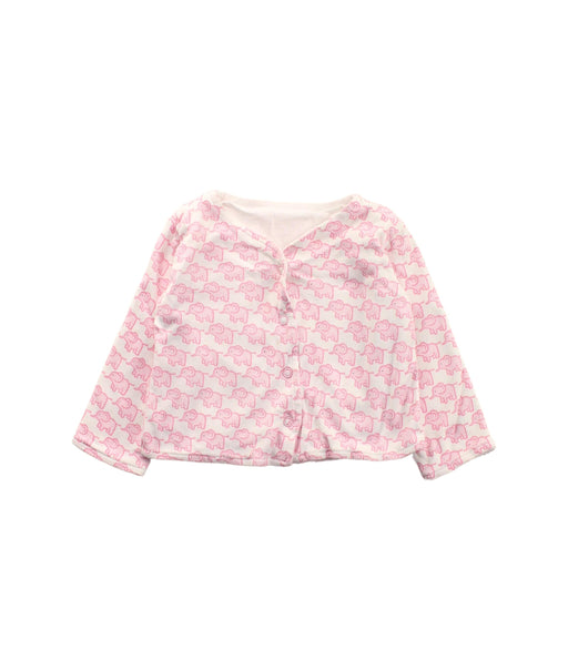 A Pink Beanies from Jojo Maman Bébé in size 3-6M for girl. (Front View)