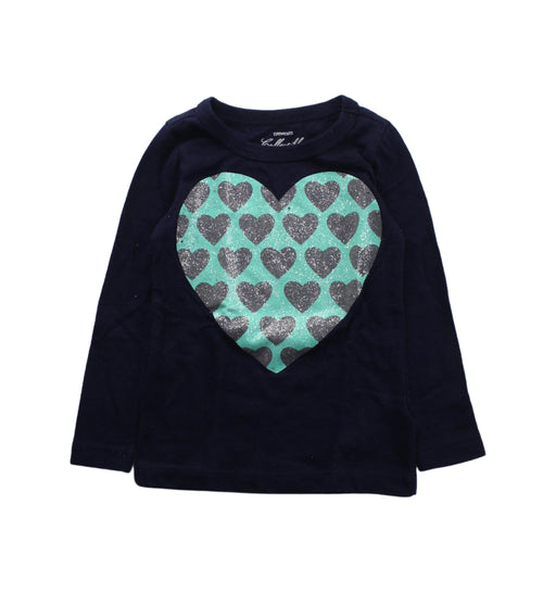 A Blue Long Sleeve T Shirts from Crewcuts in size 2T for girl. (Front View)